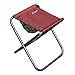 Shurhome Portable Folding Stool Size Camping Stool Aluminum-Alloy Folding Stool for Travel Hiking Fishing with Carry Bag