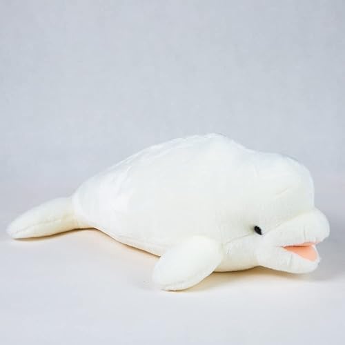 Miniatura 2 de Beluga - Peluche de ballena lindo animal de peluche de ballena blanca y grande animales de mar blanco 9 pulgadas