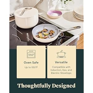 Caraway Mini Cookware Set - Non-Stick Ceramic Fry Pan (1.05 qt, 8") Sauce Pan (1.75 qt) & Storage Rack - Non Toxic, PTFE & PFOA Free - Oven Safe & Stovetop Agnostic (Gas, Electric & Induction) - Navy Caraway Mini Cookware Set Non Stick Ceramic Fry Pan 105 qt 8 Sauce Pan 175 qt Storage Rack Non Toxic PTFE PFOA Free Oven Safe Stovetop Agnostic Gas Electric Induction Navy