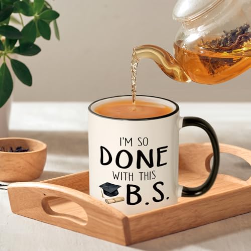 Taza de cerámica para graduación de 11 oz Shqiueos miniatura 3