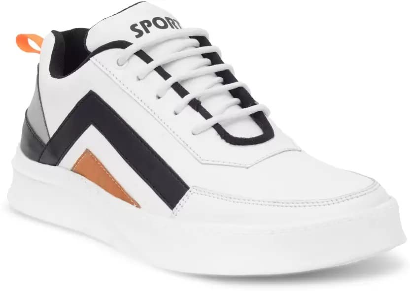 ULAZO White Synthetic Lace-Up Running,Walking & Gym Shoes with Eva Sole Shoes for Mens & Boys 8 UK/IND (B0BS1N4QBF) Amazon Price History, Amazon Price Tracker