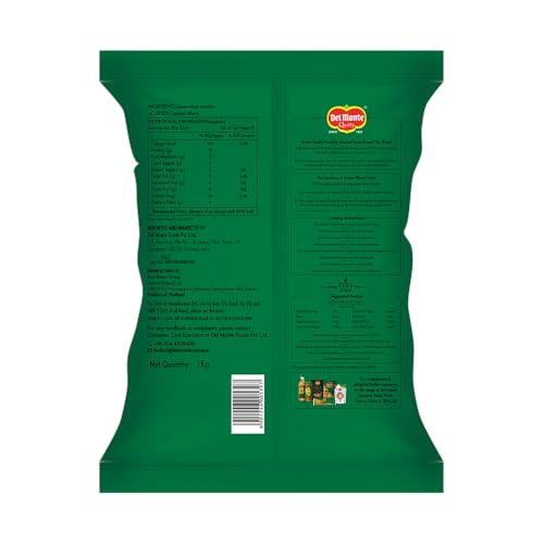 Image of Del Monte Chifferi Rigati Pasta Pouch, 1000 g (Pack of 3)