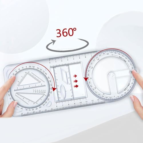 Jashgop Store Jashgop Multifunctional Geometric Ruler Mathematics - Image 4