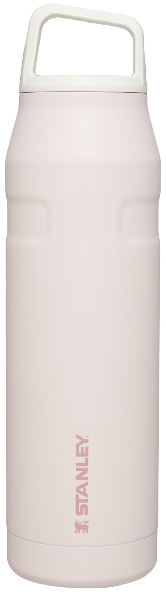 STANLEY IceFlow Cap and Carry+ Water Bottle 36 OZ | Wide Mouth Twist Lid | Lightweight & Leakproof for Travel & Gym | Insulated Stainless Steel | BPA-Free | Rose Quartz Glimmer