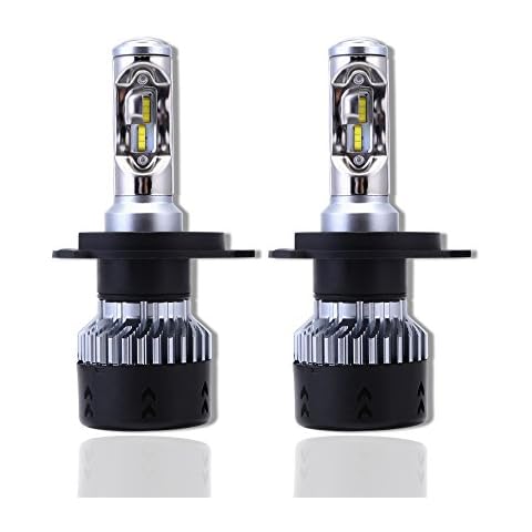 H4/HB2/9003 Car Headlight Bulbs Conversion Kits,Nighteye 70W 10000LM 6000K Cool White CSP CREE LED Automotive Driving Headlight Bulbs (Pack of 2)- 3 Year Warranty Cover