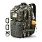 Hannibal Tactical 45L MOLLE Assault Pack, Tactical Backpack Military Army Camping Rucksack With Bottle Holder 3 Day Pack Trip W Usa Flag Patch D Rings Orange - View #13