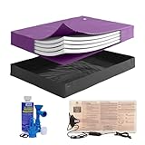 Blue Magic California King Size 90% Waveless Hardside Waterbed Mattress Bundle with Four Wave Reducing Fiber Layers, 325W Heater, Liner, Fill/Drain Kit & Conditioner - Frame Not Included