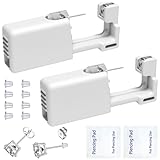Ear Piercing Kits Disposable Ear Piercing Gun Kits No Pain Easy Use Ear Piercing Gun Kit Tool with Multi-Sized Gold Silver CZ Earring Studs (Silver- Black)