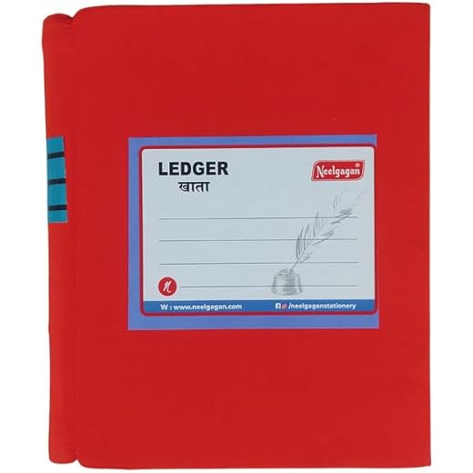 NEELGAGAN Ledger Book Canvas Binding 5cm