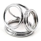 Una experiencia interesante. JunyingSSSS Tres Anillos de Metal de Acero Inoxidable, Juegos para Hombres, Deportes de Potencia, Resistentes y duraderos, Relajarse, liberar el estrés, Embalaje Privado, (wei647)