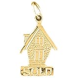 Marca – jewels Obsession 18 K oro amarillo 19 mm se vende casa encanto colgante