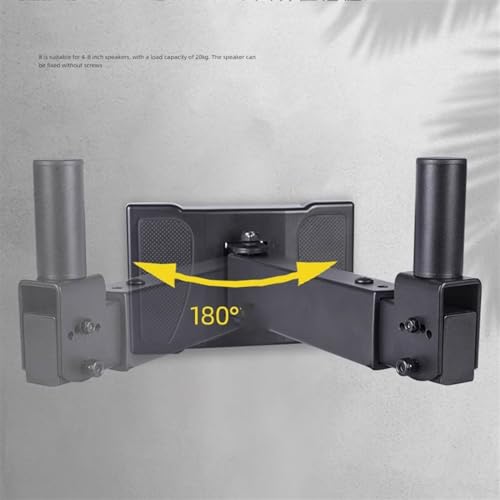 Soportes para Altavoces de Pared Negros con Brazo Alargado de Metal 6