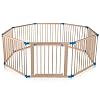 Baby Vivo Baby Box Tweelingbox Kruipbox Krabbelpark Speelbox Veiligheidshek Playpen van hout met deur 8 elementen…
