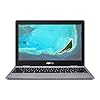 ASUS Chromebook C223 Laptop Chromebook HD de 11.6 pulgadas, procesador Intel Dual-Core Celeron N3350 (hasta 2.4 GHz), 4 GB de RAM, 32 GB de almacenamiento eMMC, diseño premium, gris, C223NA-DH02