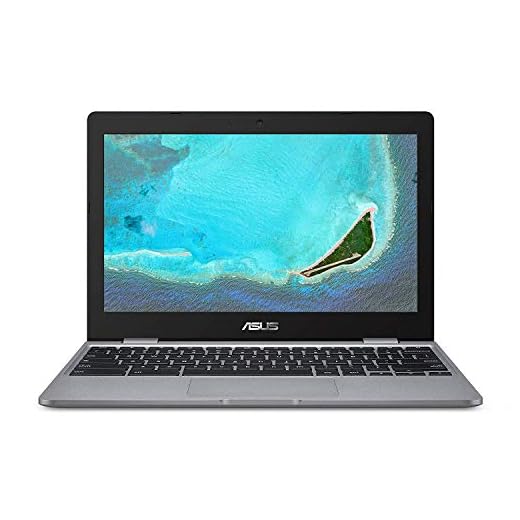 ASUS Chromebook C223 11.6" HD Chromebook Laptop, Intel Dual-Core Celeron N3350 Processor (up to 2.4GHz), 4GB RAM, 32GB eMMC Storage, Premium Design, Grey, C223NA-DH02