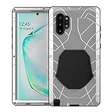 Feitenn Galaxy Note 10 Plus Case Metal, Note 10 Plus 5G Case Heavy Duty, Gorilla Glass Cover Armor Aluminum Bumper Military Shockproof Defender for Samsung Galaxy Note 10 Plus/Note 10+ 5G - Silver