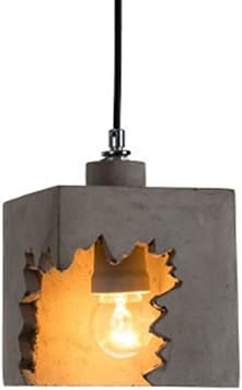 PEYNIR Cement Ceiling Pendant Lights Industrial Vintage Hanging Lamp Pendant Lampwith Adjustable Hanging Wire E27 Creative Gap Design Chandelier for Kitchen Bedroom Dining Room Entryway