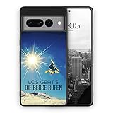 Los Geht’s Die Berge Rufen Snowboard - Silikon Hülle für Google Pixel 7A - Spruch Sport Schutzhülle Handyhülle Case Cover