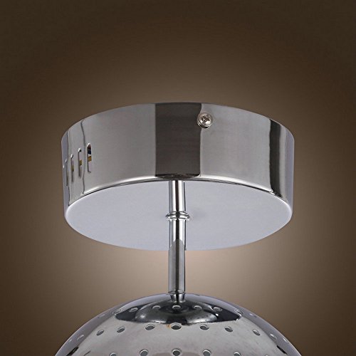 Dinggu Traditional Mini Size 6 Inch Chrome Finish Hallway Flush Mounted Iron Ceiling Light #TOP6