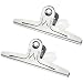 Extra Large Bulldog Clips, Coideal 2 Pack 1 Foot Long Stainless Steel Jumbo Giant Binder Clips Paper Clamps Holder for Drawing Board, Art, Teachers, Home Office School Supplies (Silver, 11 4/5 Inch)