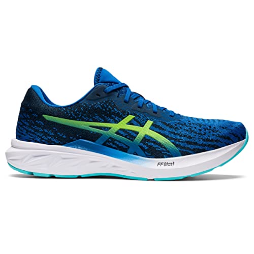 ASICS Men's DYNABLAST 2 Running Shoes, 9.5, Lake Drive/Hazard Green