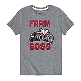 Farm Boss - Toddler Short Sleeve Graphic T-Shirt - Size 2T Athletic Heather