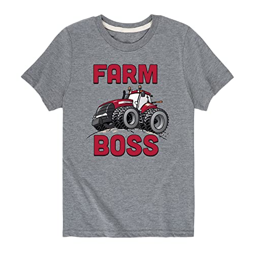 Farm Boss - Toddler Short Sleeve Graphic T-Shirt - Size 2T Athletic Heather #TOP3