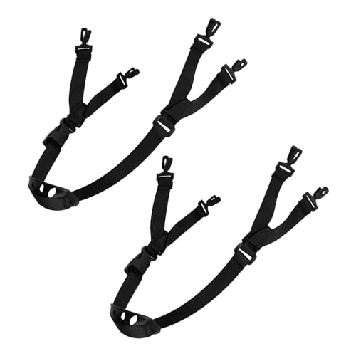 2pcs Universal Hard Hat Chin Straps Adjustable Y-Shape Elastic Safety Helmet Strap Replacement with Chin Cup for Construction Industrial Workers & Bike Hardhat Replacement Accessories