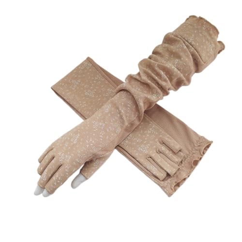 Guantes de protección solar mujer antideslizantes de medio dedo verano