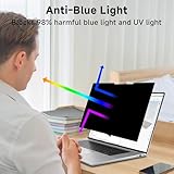 STARY Laptop Privacy Screen 15.6 Inch Magnetic, 16:9 Aspect Ratio Removable Anti Spy Blue Light Glare Laptop Privacy Screen Filter for Dell/Hp/Acer/Lenovo/Samsung/Asus/Sony - Image 6