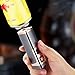 Portable Multifunctional Lighter Windproof Butane Lighter with Visible Butane Window for Camping Kitchens(Black)