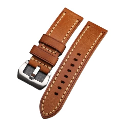 Bracelet de montre en cuir de vachette 20mm 22mm 24mm fait main style mat INEOUT