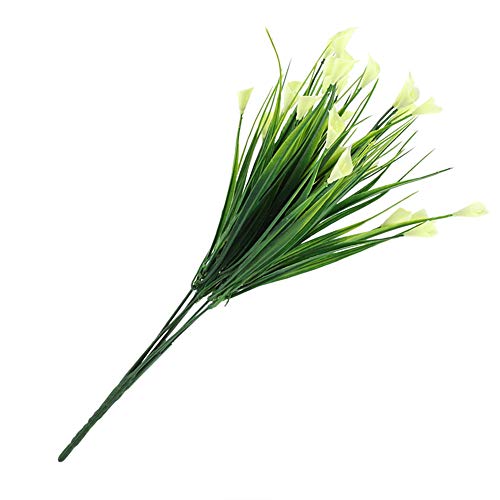 Decoração de flores falsas, folha artificial durável e realista, sala de estar artificial, mesa de c