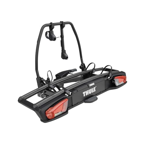 Thule Velospace 3 Portabici Da Gancio Traino Black, 2(3) bikes