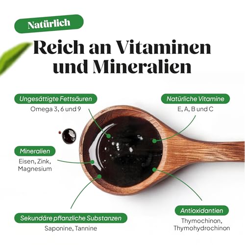 Black Seed Oil Bio Schwarzkümmelöl ungefiltert 250ml – Ägyptisches Schwarzkümmel Öl mit hohem Thymochinongehalt (4600 mg/1000 ml) aus deutscher Ölmanufaktur