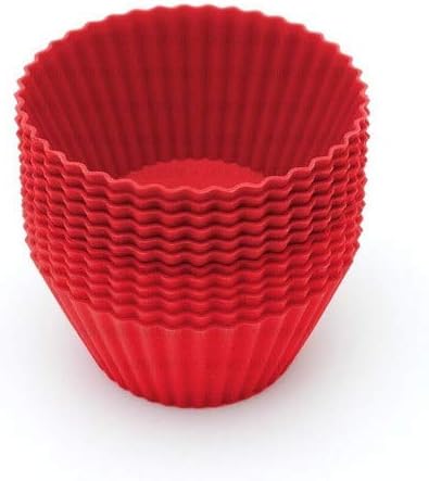 Kit 12 Formas Silicone Mini Cupcake Bolo Muffin Assadeira