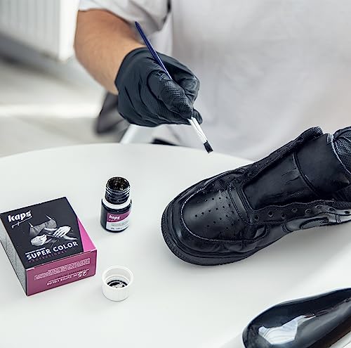 Image of Kaps Dye With Primer For Natural And Synthetic Leather Shoes, Super Color And Preparer, 70 Colors (117 - Navy Blue).