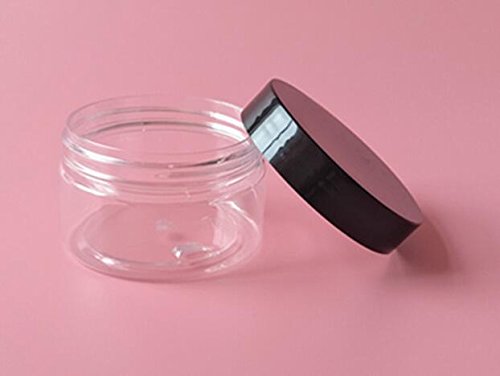 8 Oz / 250Ml Pet Plastic Refillable Jars Empty Cosmetic Containers Cases With Black Lid Cream Lotion Box Ointments Bottle Food Bottle Makeup Pot Jar For Lip Balm Make Up Eye Shadow Powder Pack Of 6 #TOP4