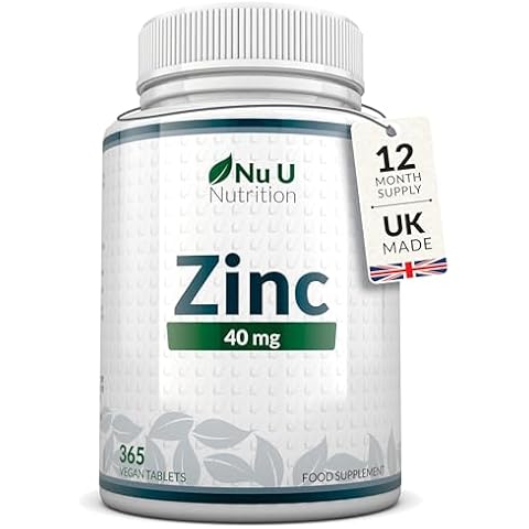 Zinc Tablets 40mg - 365 Vegan Tablets Cover