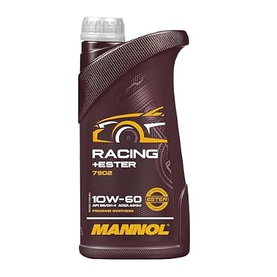 Racing + Ester 10W-60 Engine Oil by MANNOL - 7902 Premium Bi-Synthetic Motor Oil for Sports and Racing Cars, Car Oil API SN, ACEA A3/B4, 1L
