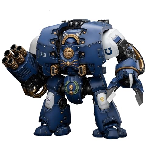 JOYTOY Warhammer 40k UItramarines, JT8643 Ultramarines Leviathan Dreadnought with Cyclonic Melta Lance and Siege Claws 1/18 Action Figure Collect Model Kits