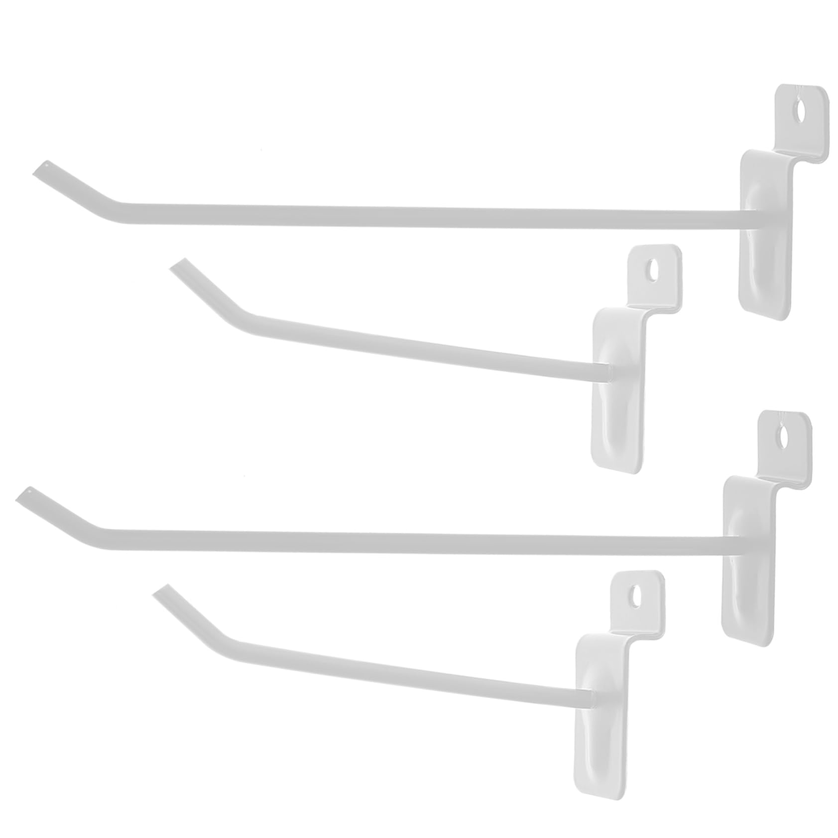 Ciieeo Ganci Pezzi Scanalato Ferro in Bianco Pannello 30 | Garage e Parete Espositiva, Rimozione Rapida, Installazione Semplice, Adatti a Bag e Jewelry