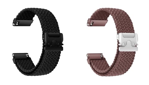 Image of ACM Watch Strap 20mm compatible with Beatxp Unbound Pro Smartwatch | Combo Pack Woven Braided Clipper Adjustable Belt Band