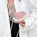 Heart Shaped Purse Fashion Crossbody Bag Heart Shaped Evening Shoulder Bag for Women