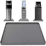 Water Cooler Mat - (22" x 19") Non-slip Water Dispenser Mat with Raised Edges for Floor Protection, Under Water Dispenser Mat, Great for Bedrooms,Kitchens, Offices, Bars