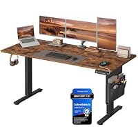 SONGMICS – SONGMICS Höhenverstellbarer Schreibtisch 160 x 70 cm