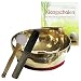 Produktbild Sangha Gold Therapie Klangschale 500-600g Handarbeit Nepal + Peter Hess BUCH 5-tlg Klangmassage Set + Klöppel & Zubehör. 70065