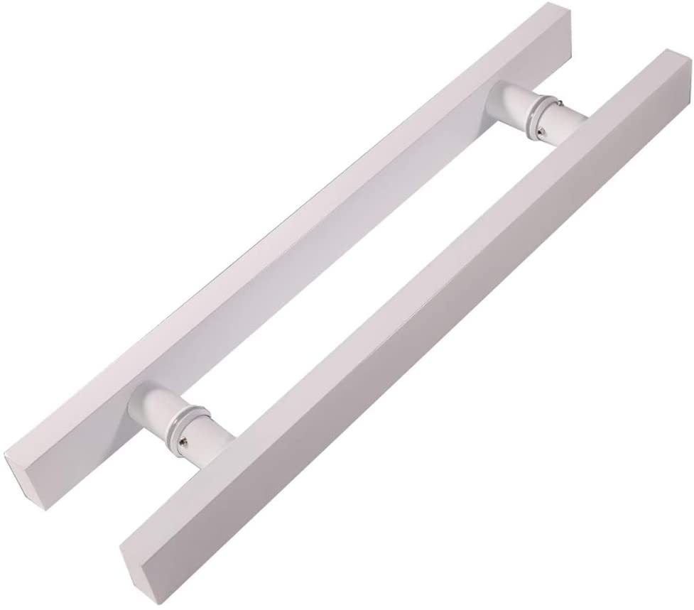 Poignée de porte en acier inoxydable design double face pour menuiserie de grange