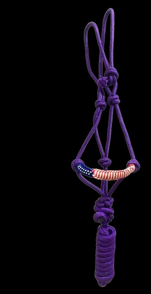 Majestic Ally Poly Braided Patriotic Nose Poly Rope Halter and 10' Matching Lead