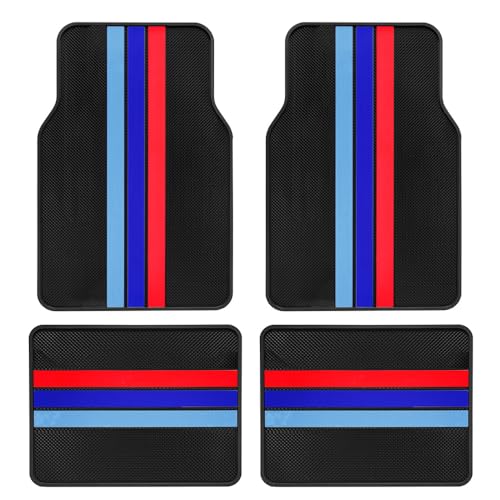 4Pcs Front & Rear Heavy Duty Rubber Car Floor Mats Waterproof Anti-Slip Compatible with BMW Floor Mat